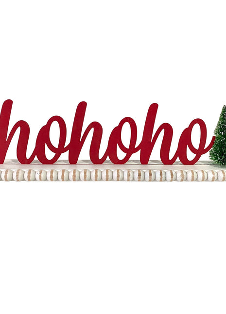 JX6175 | christmas decorations 'HoHoHo' 3D Red Lettering Christmas Decorations | 40x6x11cm