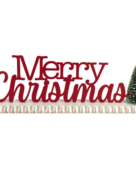 JX6176 |christmas decorations   'Merry Christmas' 3D Red Lettering Christmas Decorations | 40x6x14cm
