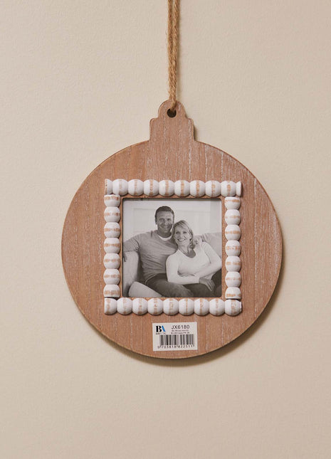 JX6180 |Study & Bedroom Decorations Natural Wood Small Square Photo Hanging Photo Frame - Christmas Decorations |20x1.6x24 cm | 20x1.6x24cm