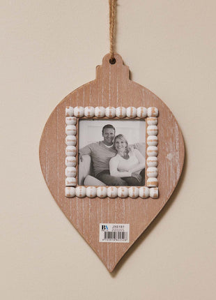 JX6181 | Study & Bedroom Decorations Natural Wood Small Square Photo Hanging Photo Frame | 20x1.6x29.6cm