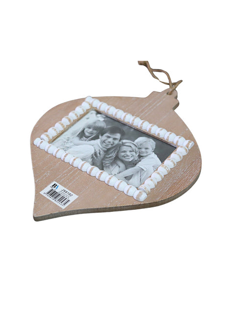 JX6182 | Study & Bedroom Decorations Natural Wood Small Square Photo Hanging Photo Frame | 23.6x1.6x29.6cm