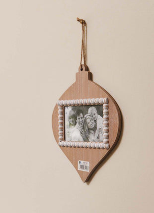 JX6182 | Study & Bedroom Decorations Natural Wood Small Square Photo Hanging Photo Frame | 23.6x1.6x29.6cm