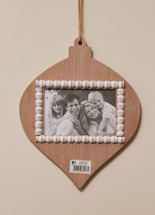 JX6182 | Study & Bedroom Decorations Natural Wood Small Square Photo Hanging Photo Frame | 23.6x1.6x29.6cm