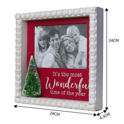 'It's the Most Wonderful Time of the Year' -Wooden Photo Frames