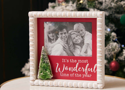 'It's the Most Wonderful Time of the Year' -Wooden Photo Frames