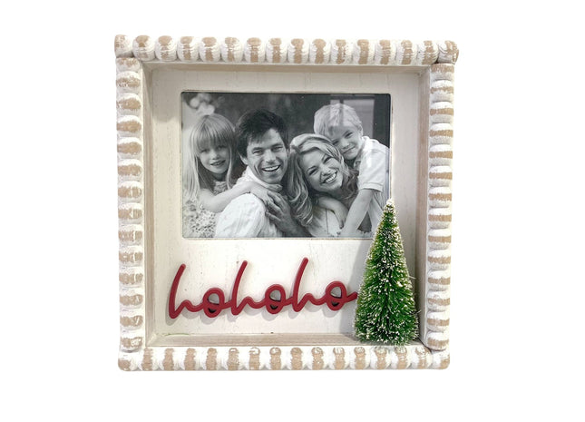 'HoHoHo' -Christmas decorations Wooden Christmas Photo Frame