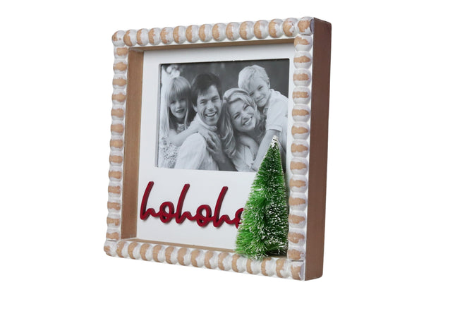 'HoHoHo' -Christmas decorations Wooden Christmas Photo Frame