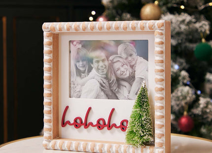 'HoHoHo' -Christmas decorations Wooden Christmas Photo Frame