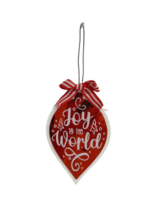 JX6191 | christmas decorations 'Merry Christmas' Leaf-Shape Christmas Decorations with Bow - Festive Holiday Decor | 9.6x0.5x16cm