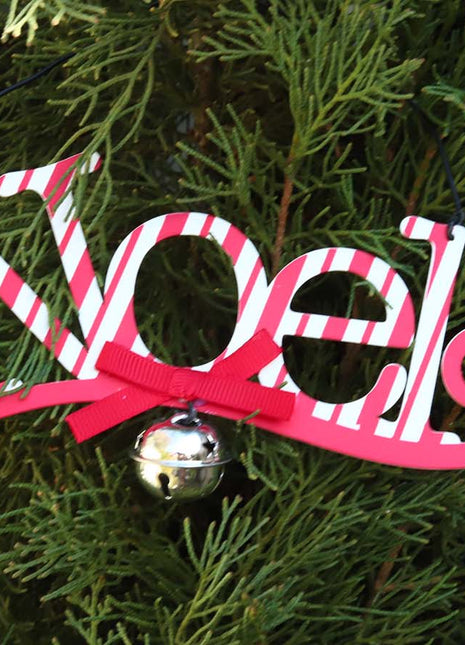JX6193 |christmas decorations  "Noel" Red Christmas Tree Ornament Christmas Decorations | 16x2x9cm