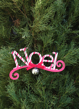 JX6193 |christmas decorations  "Noel" Red Christmas Tree Ornament Christmas Decorations | 16x2x9cm