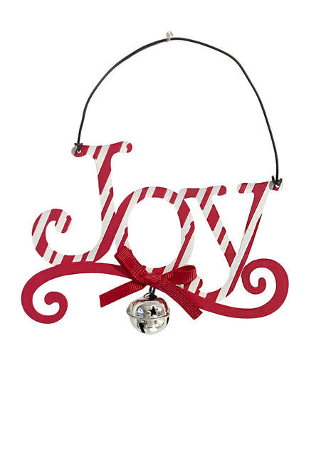 JX6194 |christmas decorations  "Joy" Red Christmas Tree Ornament Christmas Decorations | 13.x2x10cm