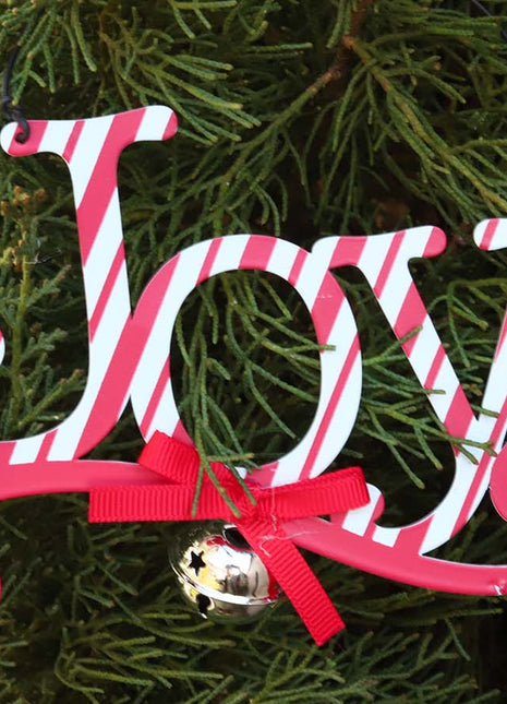 JX6194 |christmas decorations  "Joy" Red Christmas Tree Ornament Christmas Decorations | 13.x2x10cm