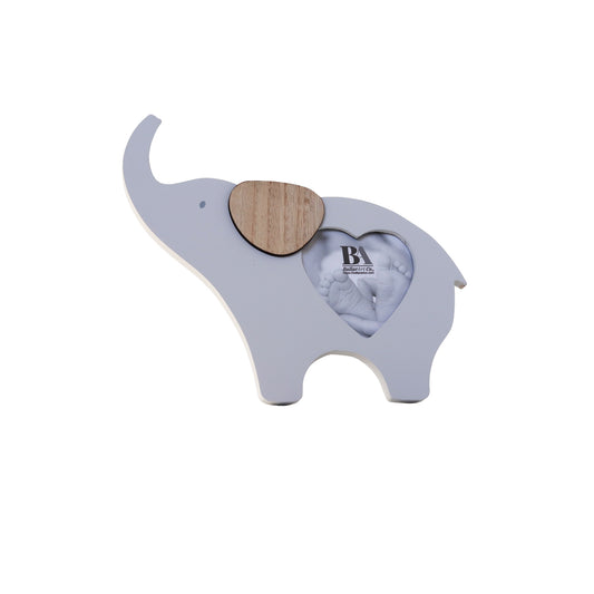 JX6204 | Wooden Elephant-Shaped Baby Photo Frame | 22x1.5x20cm