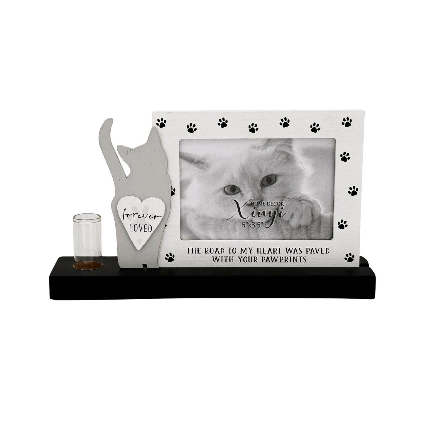 JX6212 | Rectangular Pet Memorial Frame with Anchor and Cat Paw Prints