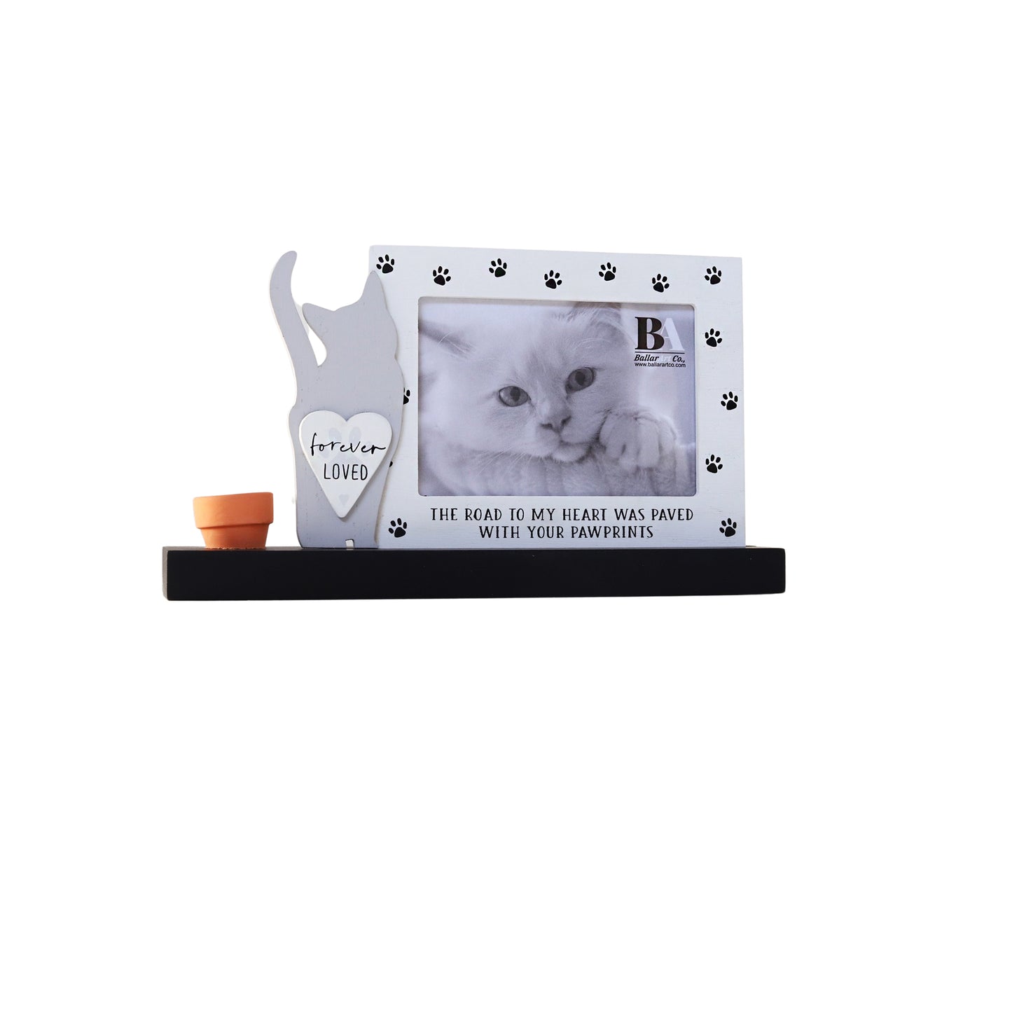 JX6212 | Rectangular Pet Memorial Frame with Anchor and Cat Paw Prints