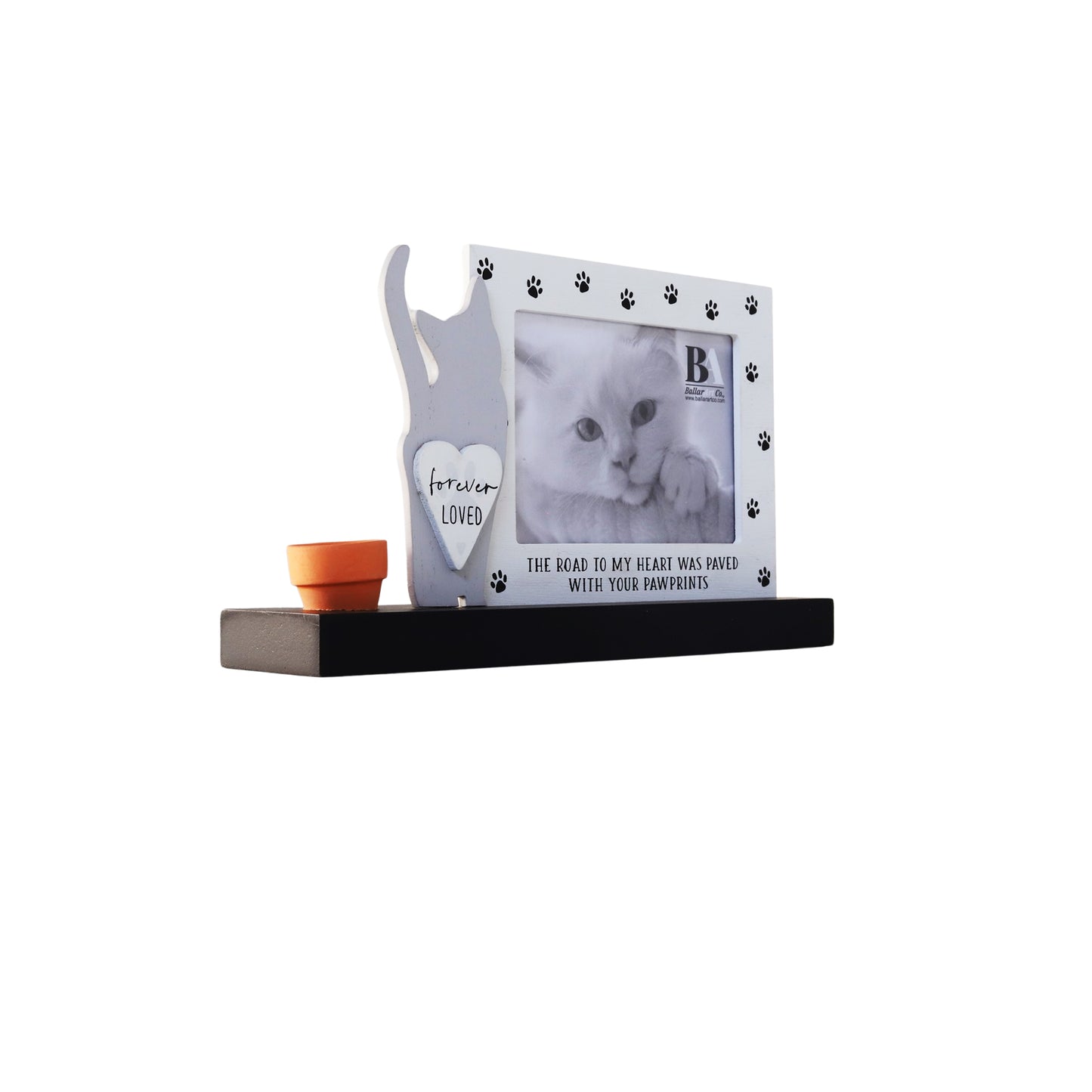 JX6212 | Rectangular Pet Memorial Frame with Anchor and Cat Paw Prints