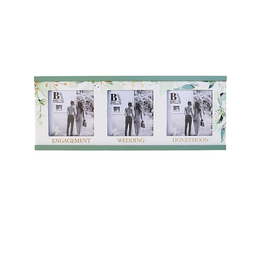 JX6222 | Wedding Journey Triple Photo Frame | 37X1.4X15cm