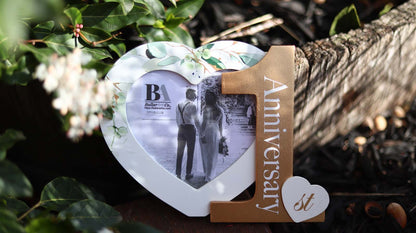 JX6224 | 1st Anniversary Heart-Shaped Photo Frame