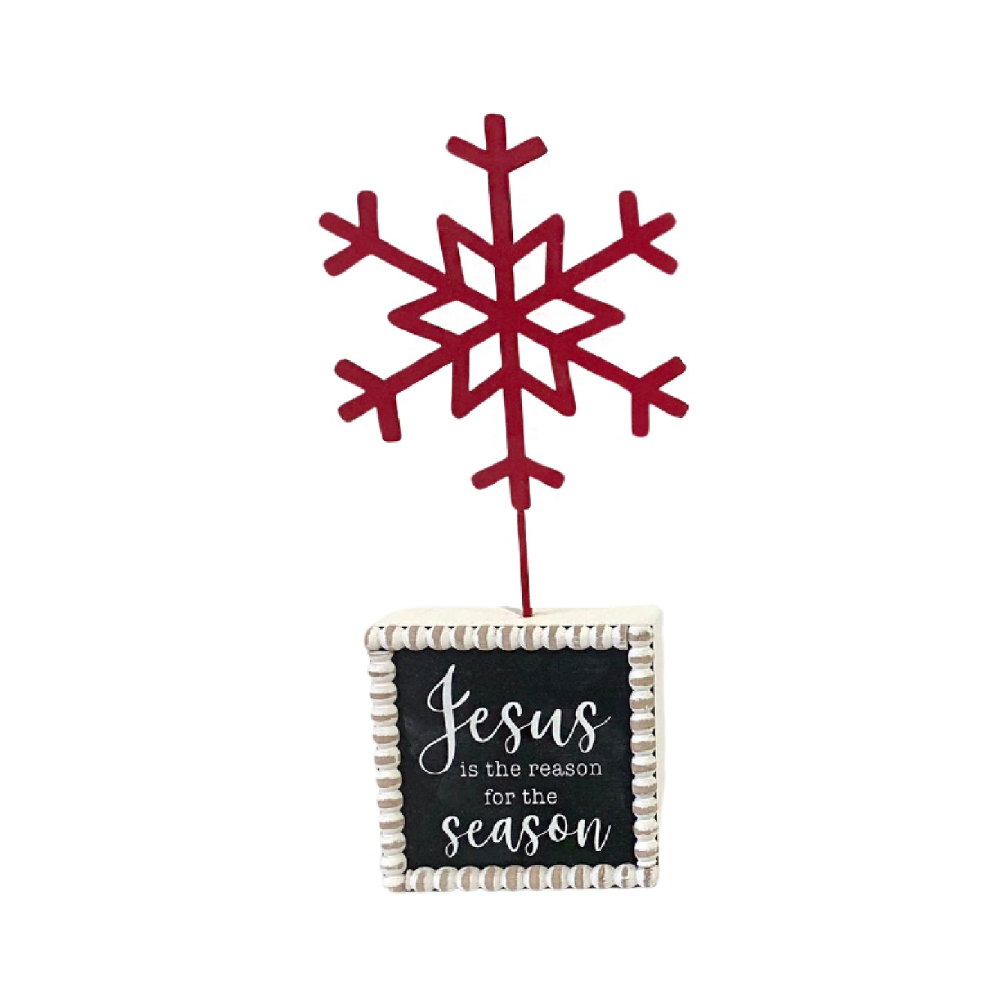 JX6324 | Christmas Decorations Bulk Sale jesus is the reason for season table top sign