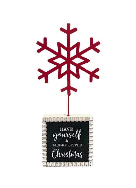 JX6325 | Christmas Decorations Bulk Sale Have yourself a Merry little Chrtismas Table top sign | 10x3.5x24cm
