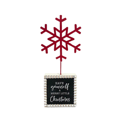 JX6325 | Christmas Decorations Bulk Sale Have yourself a Merry little Chrtismas Table top sign | 10x3.5x24cm