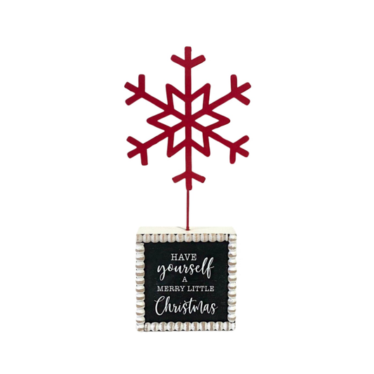 JX6325 | Christmas Decorations Bulk Sale Have yourself a Merry little Chrtismas Table top sign