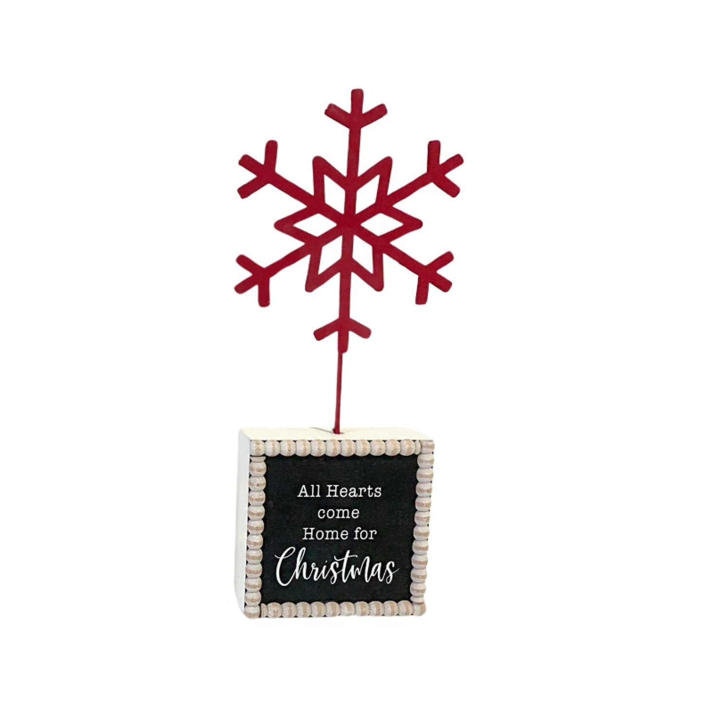 JX6326 | Christmas Decorations Bulk Sale All hears come home for Chrtistmas Home for Christmas Snowflake Tabletop Sign | 10x3.5x24cm