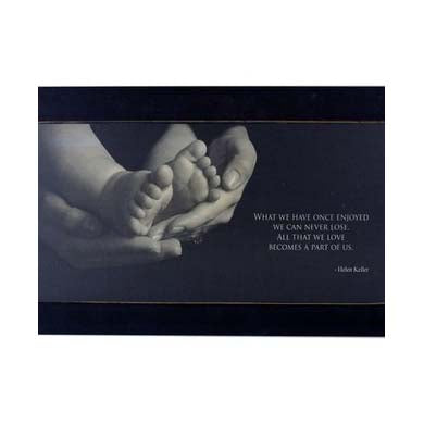 K1312 - Wall blk/wh 'Love & Loss plaque | 48 x 27cm