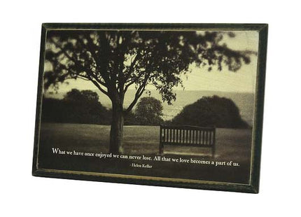 Love Never Lost Quote Desk Plaque - Inspirational Decor