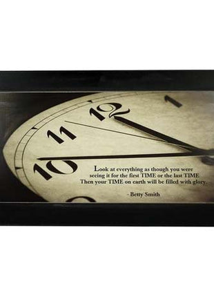 KK1760 - Wall blk/wh TIME.. plaque | 48x28cm