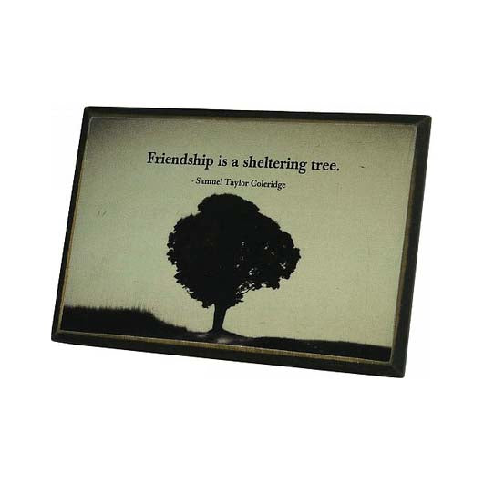 KK1765 - Desk blk/wh Friendship tree... plaque