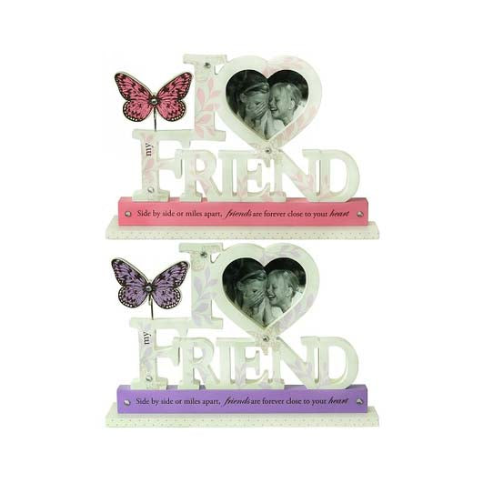 KK2309-Fr - Butterfly I Love Friend Photo Frame