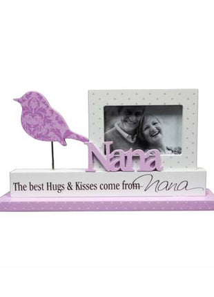 KK2393-Nan Pastel swirl nana cutout frame | 22 x 12 x 5cm