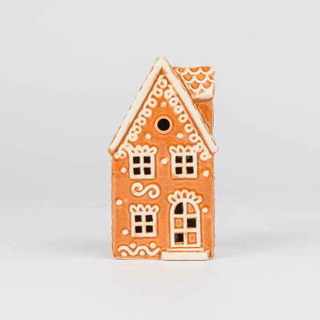 Ceramic Christmas Village House, Narrow Tower