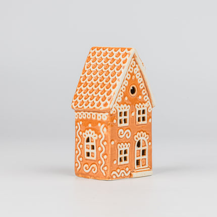 Ceramic Christmas Village House, Narrow Tower
