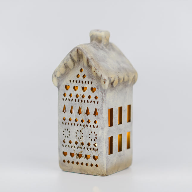 Ceramic Christmas Village House, Tall