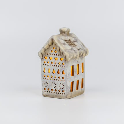Ceramic Christmas Village House, Wide