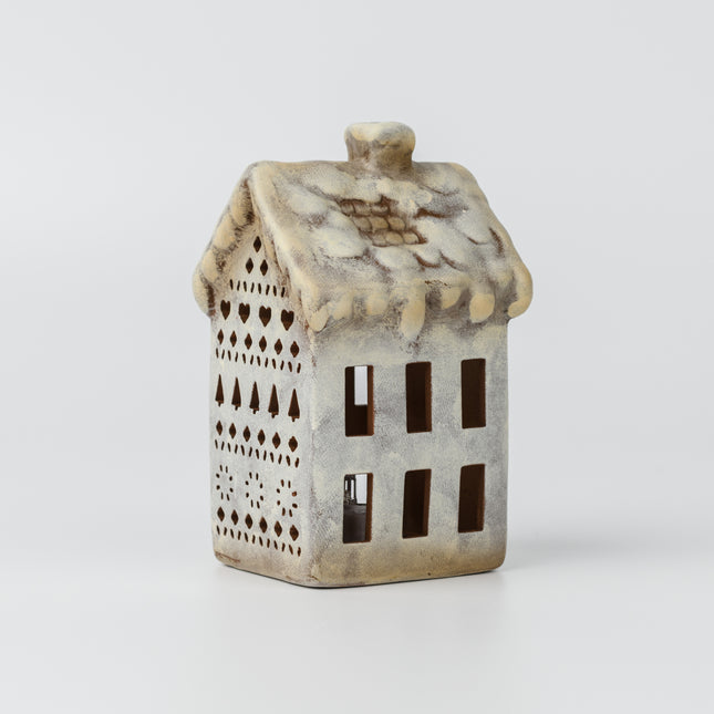 Ceramic Christmas Village House, Wide