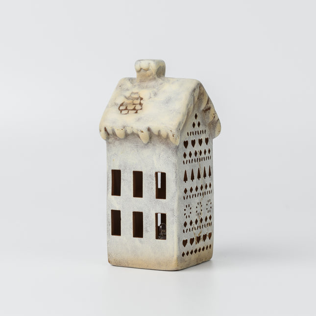 Ceramic Christmas Village House, Tall
