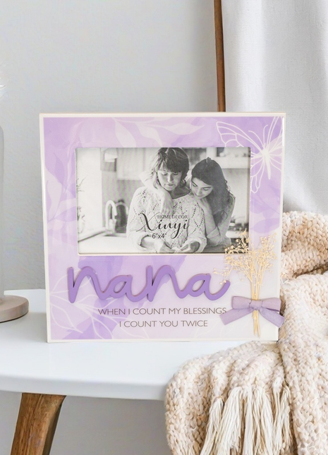 Photo Frame - Sentimental Picture Frame for Grandma - 4x6 Photo Frames Mothers Day Gift Home Decor Gifts for Grandma Birthday Gifts for Women