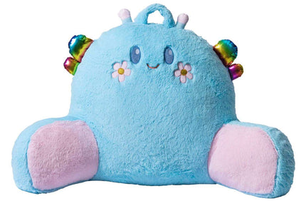 Comfortable and adorable cartoon reading pillow with soft faux fur, featuring arm support for added relaxation. Perfect as a backrest cushion for bed, couch, or chair, ideal for reading, lounging, or watching TV. 1
