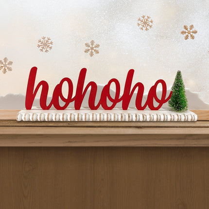 Christmas decorations 'HoHoHo' 3D Red Lettering Christmas Decorations