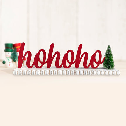 Christmas decorations 'HoHoHo' 3D Red Lettering Christmas Decorations