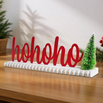 Christmas decorations 'HoHoHo' 3D Red Lettering Christmas Decorations