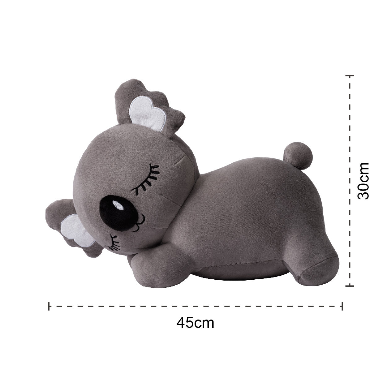 CB001 |  Gift Dreaming Koala Pillow | 45 x 30cm, Gray