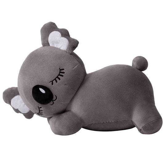 Adorable gray Koala plush toy, soft and squishy, perfect as a stuffed animal or pillow for kids. This cute Koala plushie adds charm and comfort to any space, ideal for kids and Koala lovers alike, and perfect as a gift or cozy companion. 1