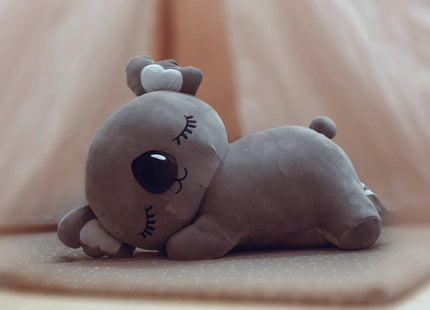 Adorable gray Koala plush toy, soft and squishy, perfect as a stuffed animal or pillow for kids. This cute Koala plushie adds charm and comfort to any space, ideal for kids and Koala lovers alike, and perfect as a gift or cozy companion. 4