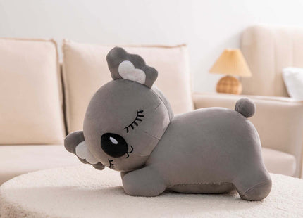 Adorable gray Koala plush toy, soft and squishy, perfect as a stuffed animal or pillow for kids. This cute Koala plushie adds charm and comfort to any space, ideal for kids and Koala lovers alike, and perfect as a gift or cozy companion. 7