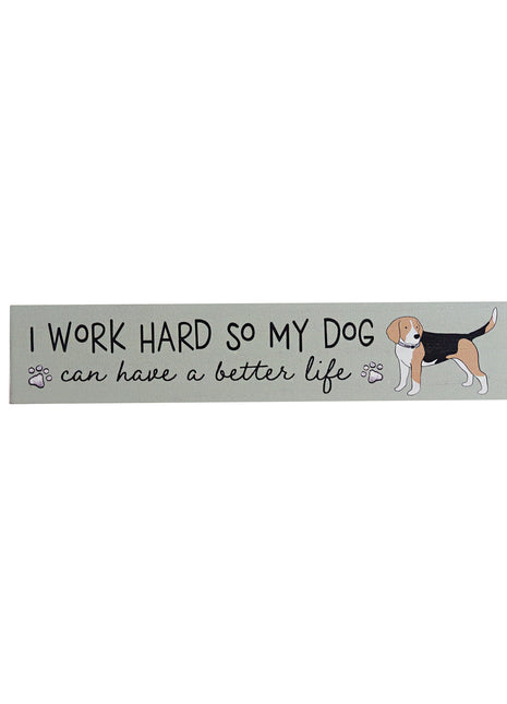 Charming green wooden room decor featuring adorable dog illustrations and heartwarming quotes, designed as a thoughtful and compact gift for dog lovers. This small wooden ornament is perfect for shelves, tables, or any cozy space in a pet-friendly home. 1
